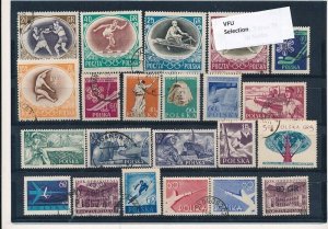 D397396 Poland Nice selection of VFU Used stamps
