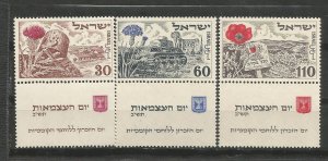 Israel 62-64 MNH