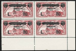 MOMEN: SAN MARINO Sassone #P16 BLOCK 1933 SPECIMEN CARMINE MINT OG NH LOT #60280