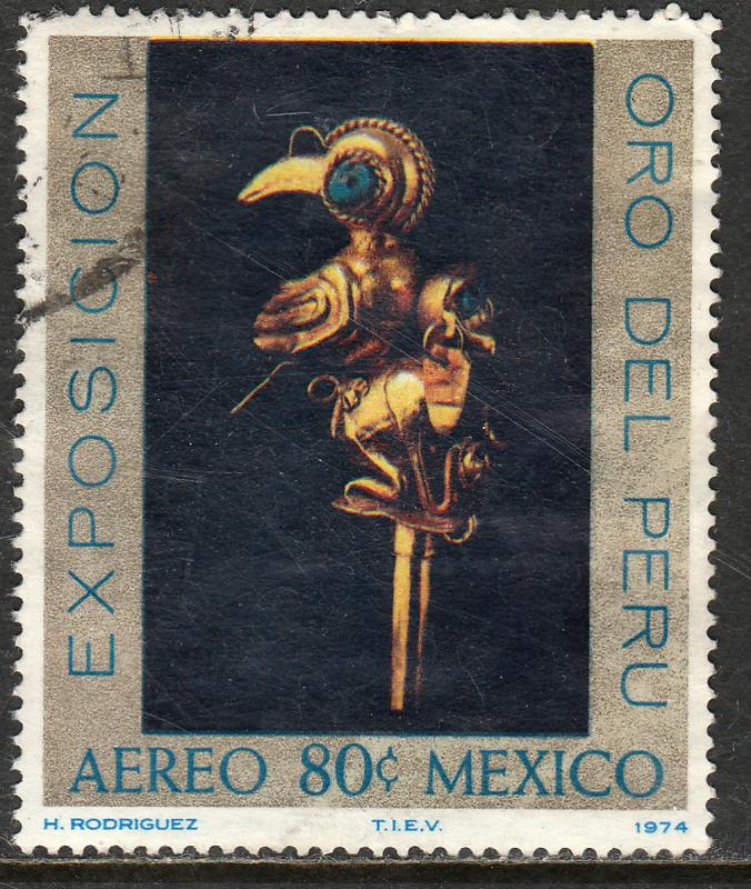 MEXICO C425, PERUVIAN GOLD TREASURES EXHIBITION. USED. F-VF. (1297)