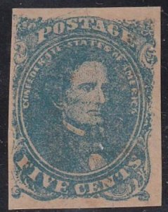 US Confederates #4 USED VF - XF Unlisted Plate Variety