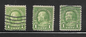 #Z939 Used 10 Cent Lot of 3 #552 Collection / Lot