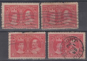 ZAYIX - 1908 Canada 98 used - Quebec Tercentenary 4 mixed quality 060222S107