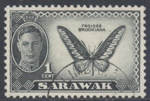 Sarawak Scott 180 - SG171, 1950 George VI 1c used