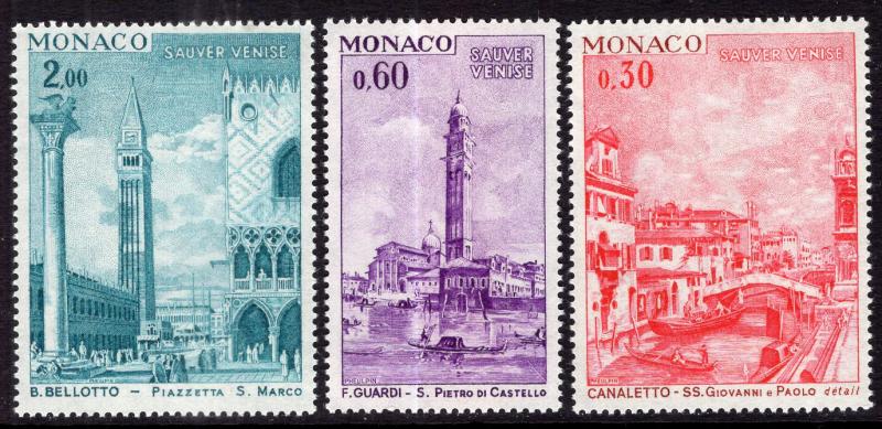 Monaco 833-835 MNH VF