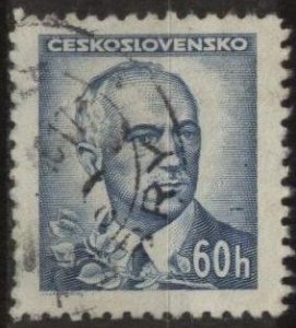 Czechoslovakia 294 (used) 60h Edvard Beneš, blue (1945)