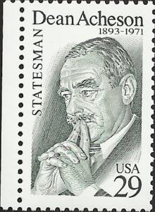 # 2755 MINT NEVER HINGED DEAN ACHESON