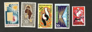 CONGO-EUROPAFRIQUE-MNH** -EUROPA CEPT-5 DIFERENT STAMPS