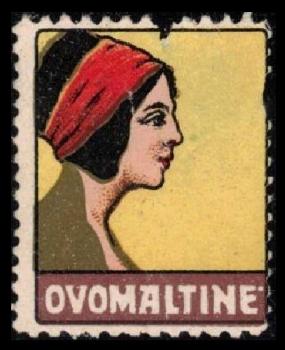 VINTAGE VERY SCARCE OVOMALTINE STAMP, CINDERELLA SEE SCAN