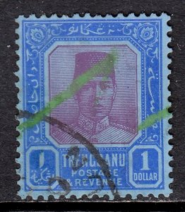 Malaya (Trengganu) - Scott #36 - Used - CDS and pen cancel - SCV $6.00