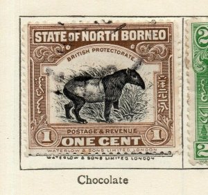 North Borneo 1909 Early Issue Fine Used 1c. NW-113835