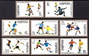 Albania 1570-1577 Soccer MNH VF