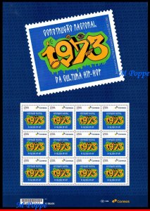 23-60 BRAZIL 2023 , TRIBUTE TO BRAZIL'S HIP HOP CULTURE, MUSIC, SHEET MNH