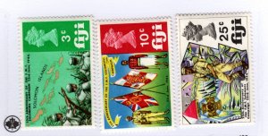 Fiji #277-279 MH - Stamp - CAT VALUE $3.00