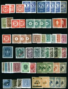 Austria Postage Due & Newspaper Lot Mint & Used 60 items Fresh