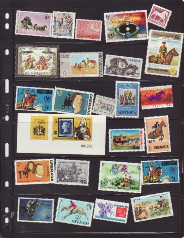 Lot of all different Horses MNH