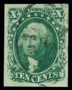 MOMEN: US STAMPS #14 USED PSE GRADED CERT XF-SUP 95 LOT # 87621-1