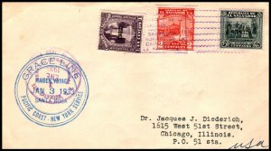 El Salvador Maiden Voyage Santa Rosa 1933 Ship Cover