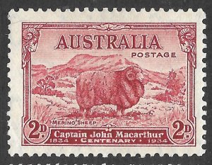 Doyle's_Stamps: 1934 XF++ Australian John MacAurthur Set Scott  #147* to #149*
