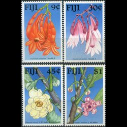 FIJI 1988 - Scott# 595-8 Local Flowers Set of 4 NH