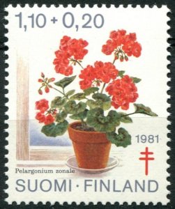 Finland Sc#B226 MNH, 1.10m+20p multi, Anti Tuberculosis - 1981 (1981)