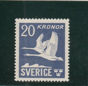 Sweden  Scott#  C8c  MNH  (1953 Flying Swans)