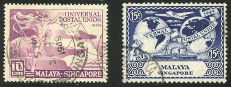 Singapore Scott 23-24 - UFVLH - SCV $3.20