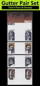 US 5471-5474 Voices of Harlem Renaissance forever vert gutter pair set MNH 2020