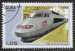 Cuba # 4947 - High Speed Trains - TGV France - unused / CTO....{Z7}