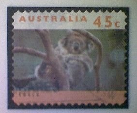 Australia, Scott #1293, used(o), 1994, Wildlife: Koala, 45¢