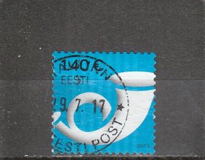 Estonia  Scott#  806a  Used  (2017 Posthorn)