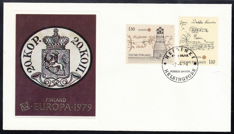 Finland Scott 621-2 FDC - 1979 Europa Issue