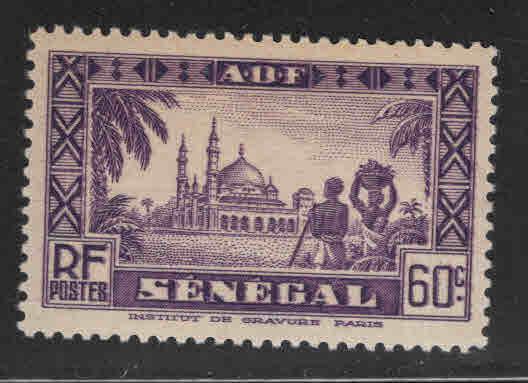 Senegal Scott 155 MH* Mosque stamp