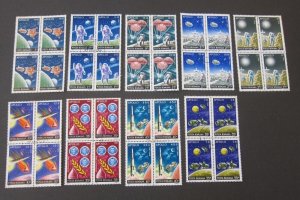 Romania 1972 Sc 2387-95 space CTO BLK(4) set FU