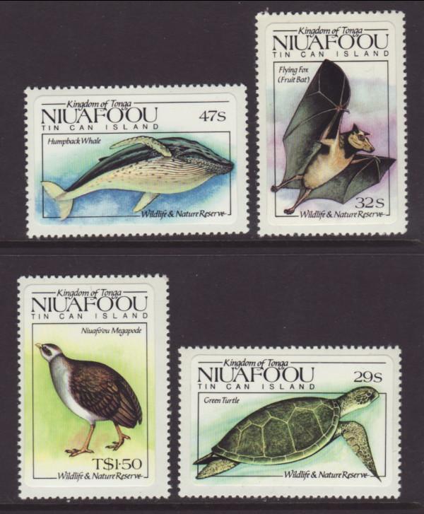 Niuafo'ou Tonga 42-45 Animals MNH VF