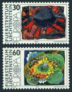 Liechtenstein MNH 565-6 Europa Paintings 1975