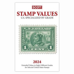 2024 SCOTT United States Stamp Values Specialized by Grade Catalogue 80 Pages