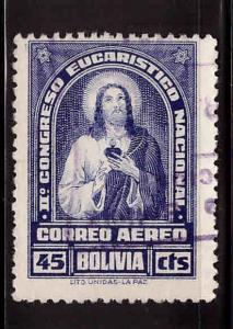 Bolivia Scott C74 Used 1939 Jesus Christ Airmail stamp