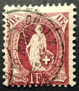 Switzerland, Scott 87, Used