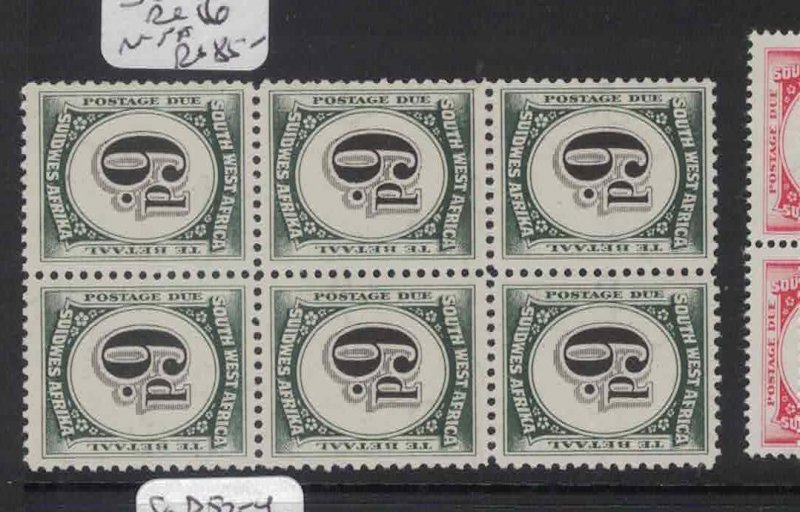 South West Africa SG D51 Block of 6 MNH (3gya)