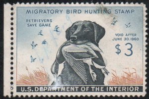 US #RW26 VF/XF used, duck stamp, wonderful color and lighter cancel!