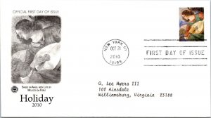 FDC 2010 SC #4477 Postal Soc Commemorative - New York, Ny - Single - J3057