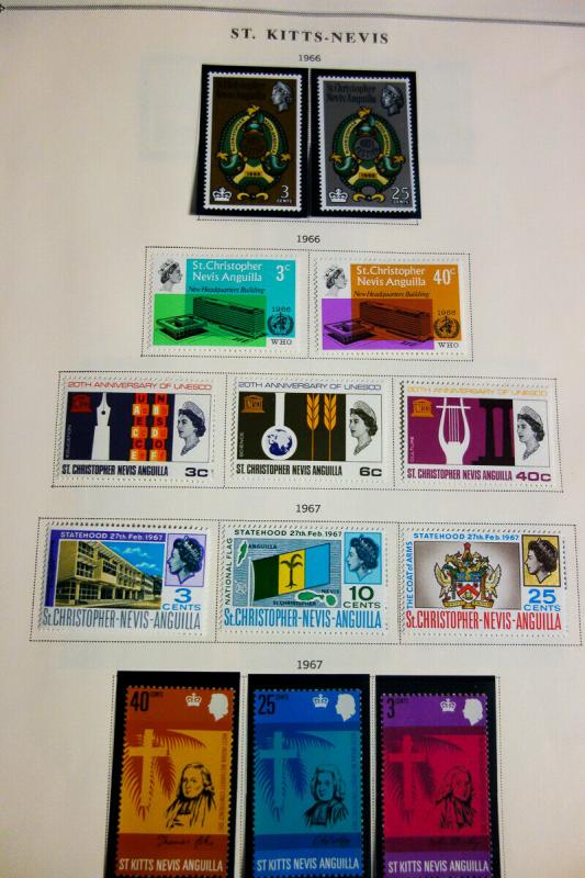 St Kitts Stamp Collection Mostly Mint Potent