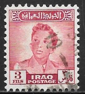 Iraq 133: 3f King Faisal II (1935-1958), used, F-VF