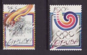 Aruba-Sc#38-9- id5-unused NH set-Sports-Olympics-Seoul, South Korea-1988-