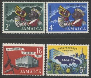 JAMAICA Sc#181-184 1962 Independence Complete Set OG Mint NH