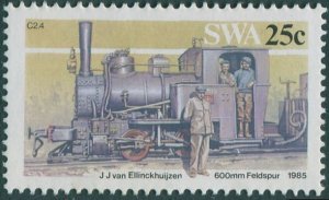 South West Africa 1985 SG448 25c Side-tank Locomotive MLH