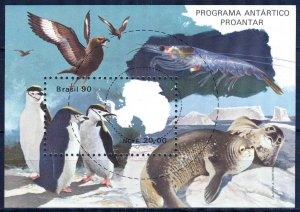 Brazil 1990 Antarctic Birds Penguins Seals Sc. 2235 MNH