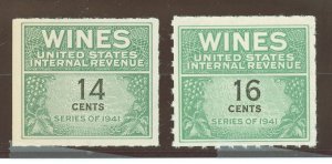 United States #RE126/128  Single