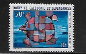 NEW CALEDONIA, 437, MNH, STYLIZED TURTLE AND GLOBE